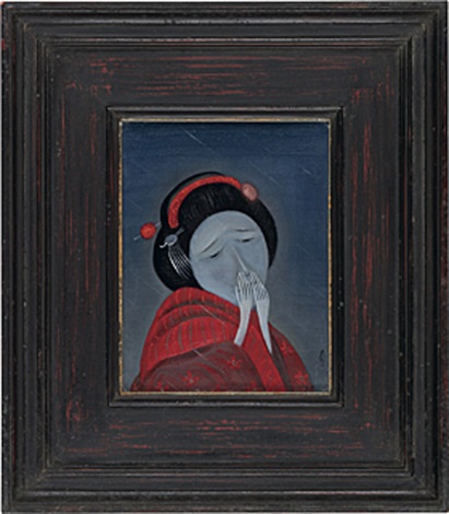 油彩画 「眼差し2」 Amazon.co.jp: 木村由記夫 北上 F6号 シルバー 受注制作 油彩画
